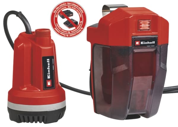 Einhell Einhell GE-PP 18 RB Li oppladbar nedsenkbar pumpe for rent vann 3000l/t 1 - SOLO