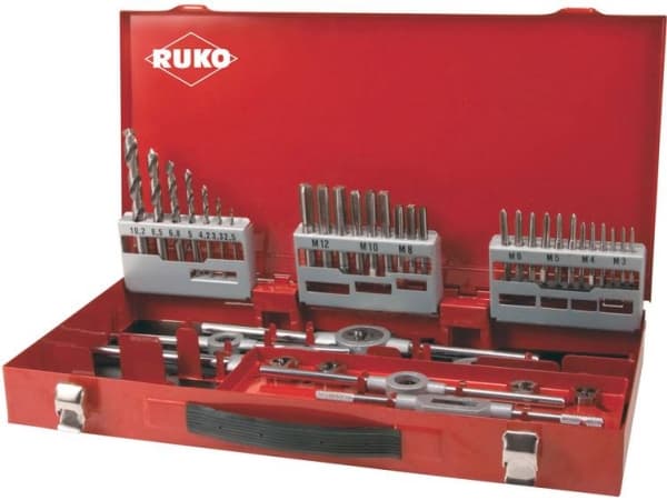 RUKO 245030 Maskine-gevindbor-sæt 44 dele 1 Set