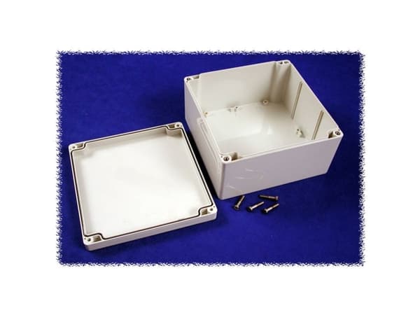Hammond Electronics 1554S2GY Universalkabinet 160 x 160 x 90 Polykarbonat Grå 1 stk