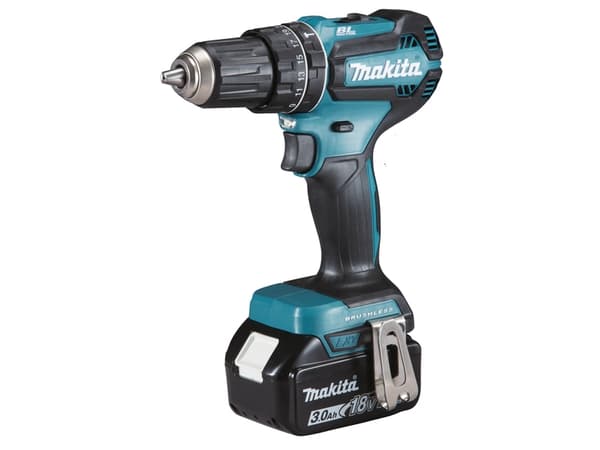 Makita DHP485RF3J - Hammerbor/driver - trådløs - 2 hastigheter - nøkkelfri borhylse 13 mm - 50 N·m - 3 batterier, inkludert lader - 18 V
