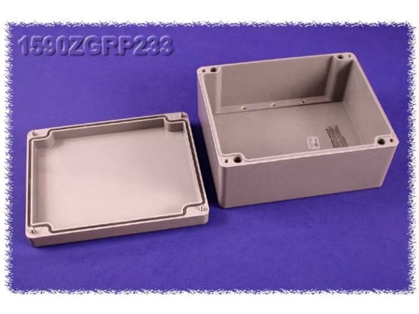 Hammond Electronics 1590ZGRP233 Universalkabinet 250 x 200 x 115 Polyester Grå 1 stk