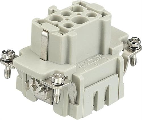 Harting 09 33 006 2716 Liitäntäkappale Han® E 6 + PE Klipsin jatkojousi 10 kpl