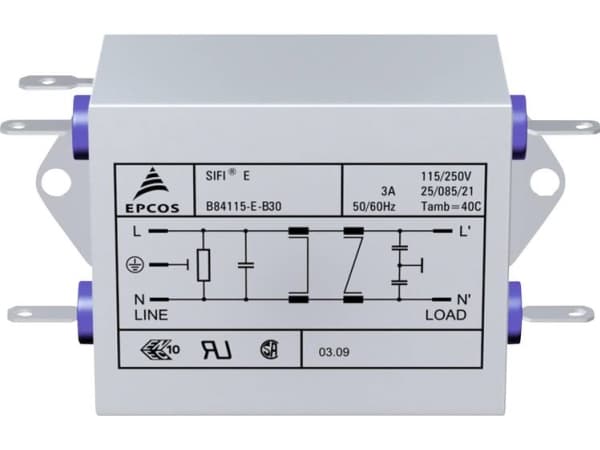 TDK B84115EB110 Melusuodatin liekinkestävä 250 V/AC 10 A 47 µH (L x S x K) 159 x 50,8 x 44,5 mm 1 kpl 1 kpl