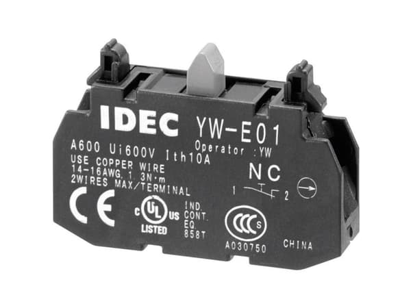 Idec YW-E01 Kontaktelement 1 x brydekontakt Nyckeländan 240 V/AC 1 stk