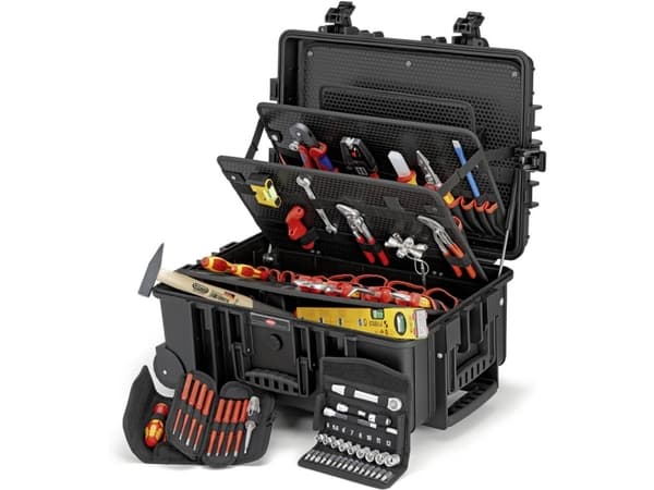 Knipex 00 21 37, Musta, Polypropeeni (PP), Pölynkestävä, Iskunkestävä, Vedenkestävä, 609 mm, 428 mm, 263 mm