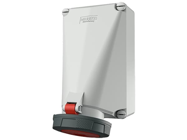 CEE-seinäpistorasia 5-nastainen 125A 400V IP67
