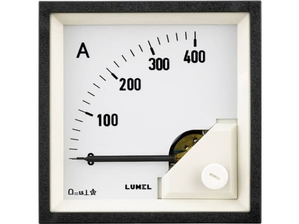 Lumel MA19 400A/60mV Måleap1 part til indbygning 96 x 96 mm 400 A/DC (60 mV) Drejespole (kolmipylväs)