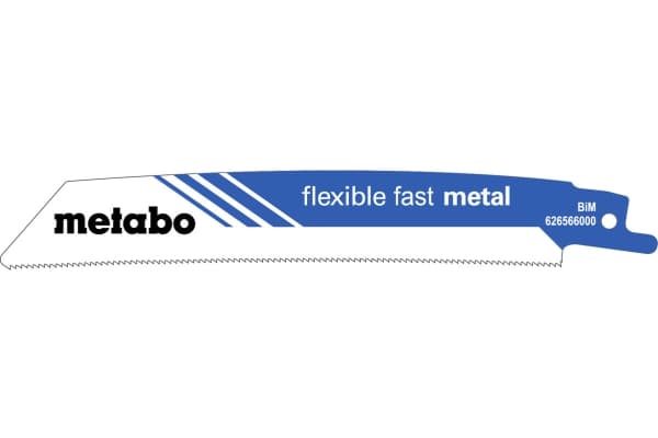 Metabo 626566000, Sabelsagblad, Bimetall, Blå, Hvit, 1,4 mm, 0,9 mm, 15 cm