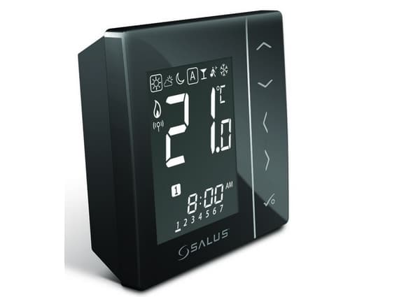 Salus Wireless temperature controller 4in1, wireless, black - VS20BRF