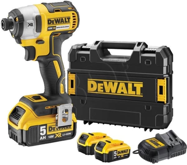 DeWALT DCF887P2-QW - Stötdrivare - sladdlös - 3 hastigheter - 1/4-tums hexuttag - 205 N·m - 2 batterier - 18 V