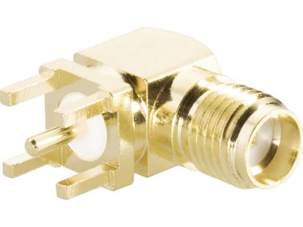 TRU COMPONENTS TC-2520063 SMA-stikforbindelse Tilslutning, indbygning vandret 50 Ω 100 stk
