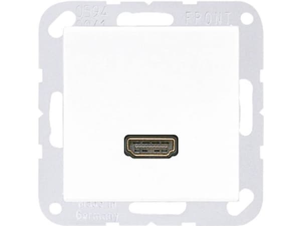 JUNG MA A 1112 WW, HDMI, -5 - 45 ° C, Vit, Termoplast
