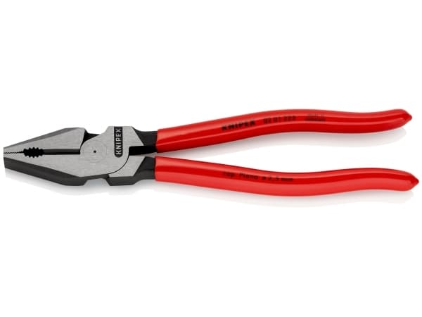 Knipex 02 01 225, Kombinasjonstang, 2,5 cm, Stål, Plast, Rød, 225 mm