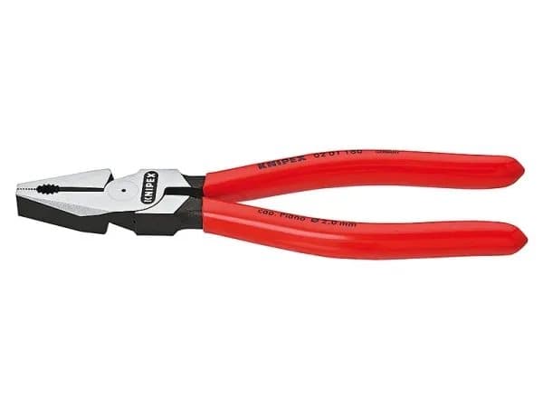 Knipex 02 01 225, Kombinasjonstang, 2,5 cm, Stål, Plast, Rød, 225 mm