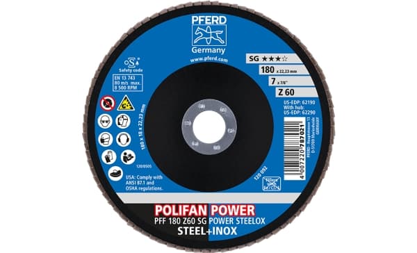 PFERD 67686185, 18 cm, 8500 rpm, 60 g, 10 kpl, 10 kpl