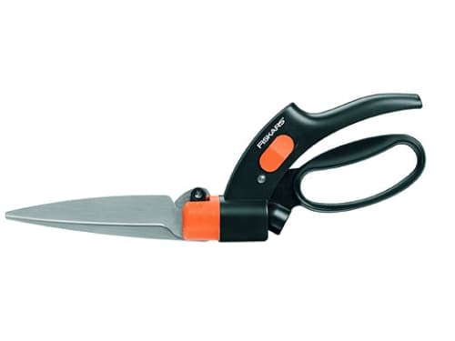Fiskars Servo-System GS42 - Grässax - fiberglass-reinforced plastic - 32.2 cm - black with orange handle