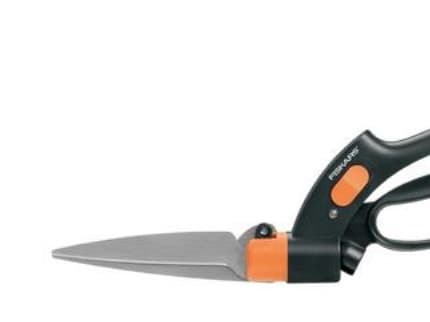 Fiskars Servo-System GS42 - Grässax - fiberglass-reinforced plastic - 32.2 cm - black with orange handle