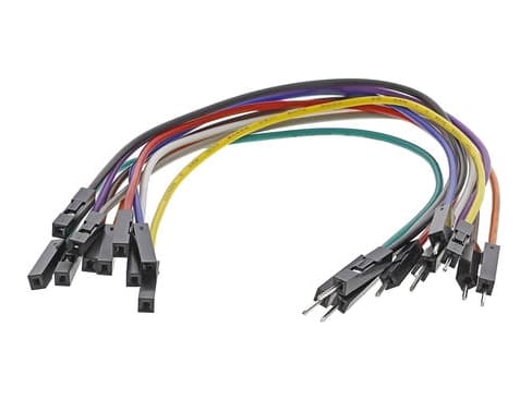 MikroElektroniikka MIKROE-512 Jumpperikaapeli Raspberry Pi, Banana Pi, Arduino [10x Kierresilta liitin - 10x Kierresilta pistorasia] 15.00 cm Monivär