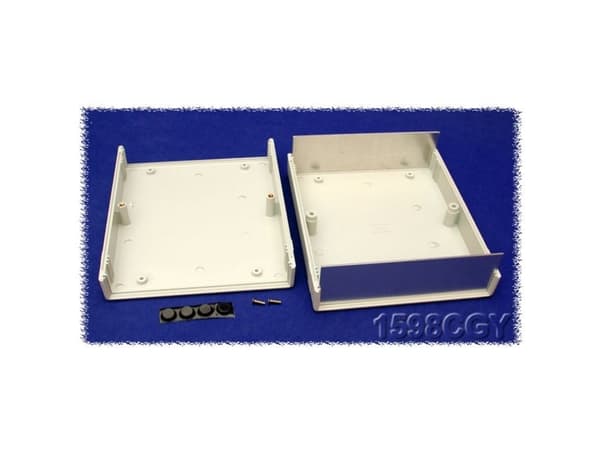 Hammond Electronics 1598CGY Instrumenttikaappi 180 x 155 x 52 ABS Grå 1 stk Hammond Electronics 1598CGY Instrumenttikaappi 180 x 155 x 52 ABS Grå 1 s
