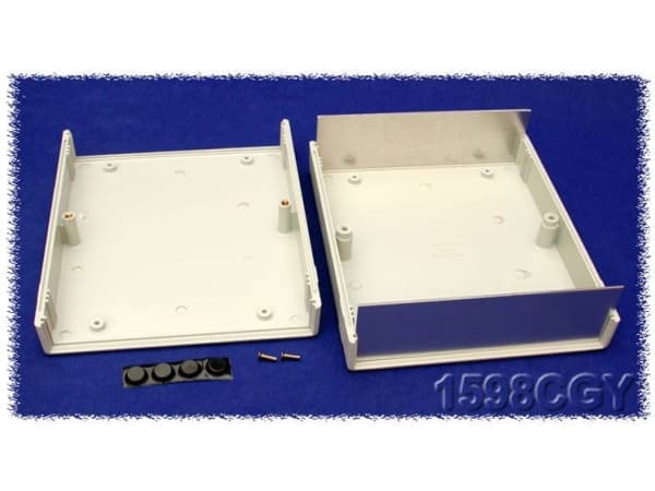 Hammond Electronics 1598CGY Instrumenttikaappi 180 x 155 x 52 ABS Grå 1 stk Hammond Electronics 1598CGY Instrumenttikaappi 180 x 155 x 52 ABS Grå 1 s