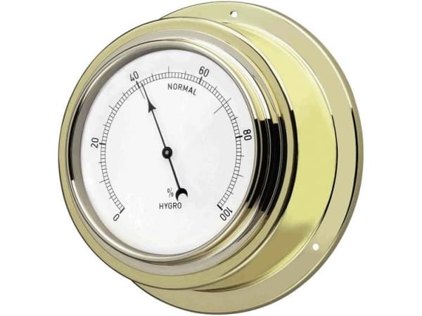 TFA-Dostmann 44.1009, Elektronisk miljøtermometer, Innendørs, Analog, Gull, Hvit, Messing, Vegg