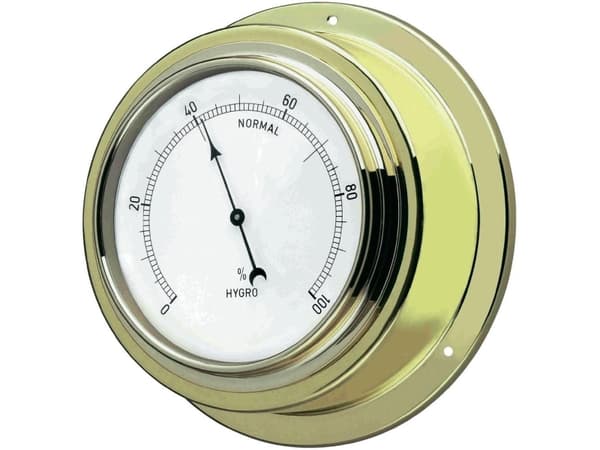 TFA-Dostmann 44.1009, Elektronisk miljøtermometer, Innendørs, Analog, Gull, Hvit, Messing, Vegg