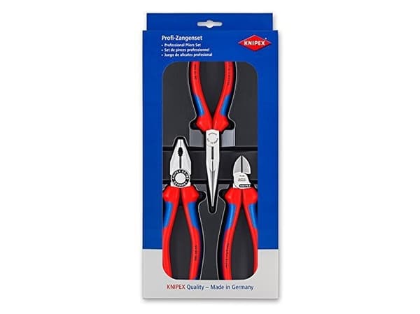 Knipex 00 20 11, Pihtisetti, Terästä, Polypropeeni (PP), Sininen, Punainen, 810 g