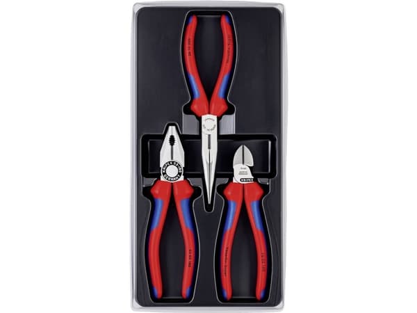 Knipex 00 20 11, Pihtisetti, Terästä, Polypropeeni (PP), Sininen, Punainen, 810 g