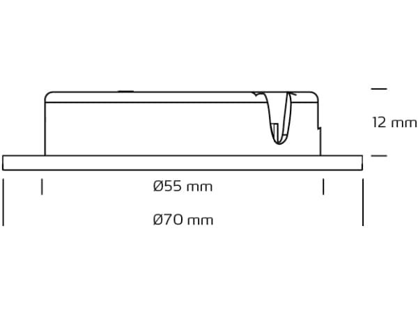 Downlight Gabriella 350mA LED 4W 927, 294 lumen, 35°, mat hvid