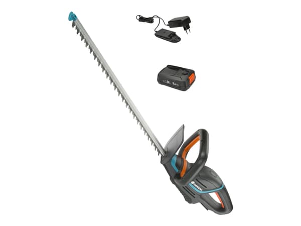 Gardena ComfortCut 60/18V Ready-To-Use Set - Hekkstusser - trådløs - 18 V - 2.5 Ah - 60 cm - tannavstand: 20 mm - 3.1 kg