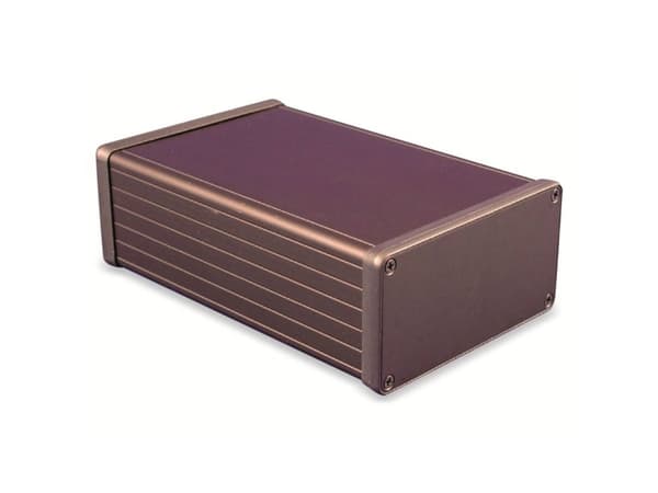 Hammond Electronics 1455N1601BK Profil-kabinet 160 x 103 x 53 Aluminium Sort 1 stk