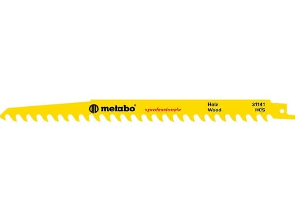 Metabo 631141000, Sabelsagblad, Tre, High Carbon Steel (HCS), Hvit, Gult, 8,5 mm, 1,5 mm