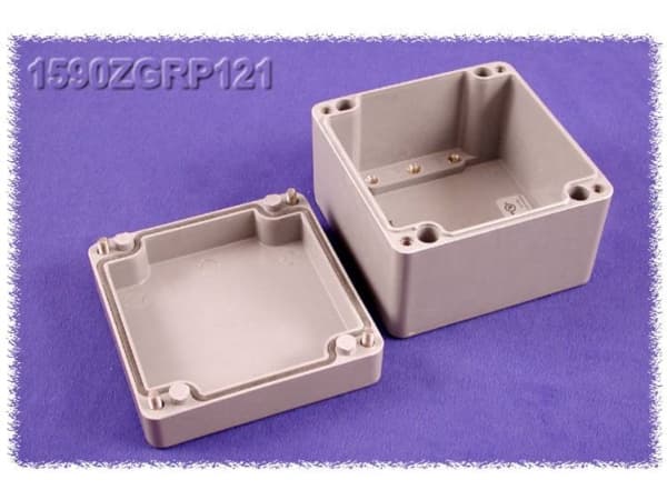 Hammond Electronics 1590ZGRP121 Universalkabinetti 120 x 122 x 91 Polyesteri Grå 1 stk 1 stk