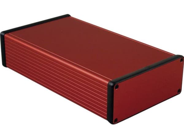 Hammond Electronics 1455Q2201RD Profiili-kaappi 220 x 125 x 51.5 Alumiini Rød 1 stk 1 stk