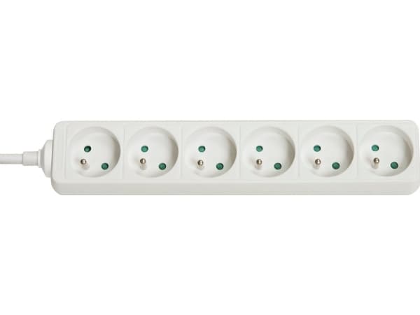 Lindy 73125, Sisätila, Tyyppi E, Valkoinen, 6 AC-pistorasia(a), 3680 W, -40 - 40 °C