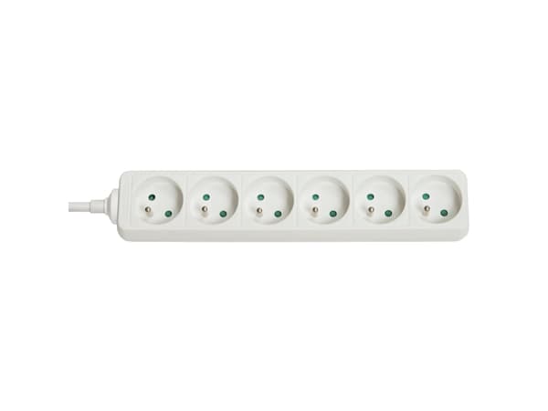 Lindy 73125, Sisätila, Tyyppi E, Valkoinen, 6 AC-pistorasia(a), 3680 W, -40 - 40 °C