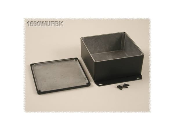 Hammond Electronics 1590WUFBK Universal-kaappi 119,5 x 119,5 x 59 Alumiini Musta 1 kpl