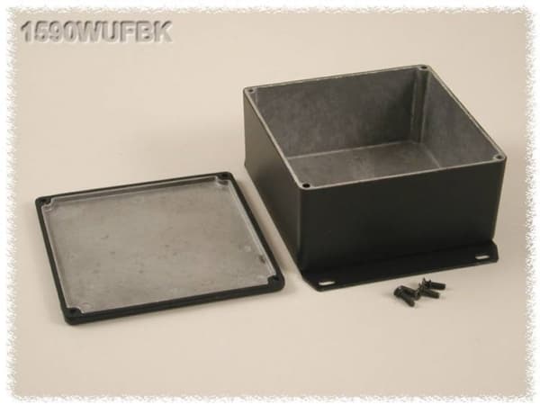 Hammond Electronics 1590WUFBK Universal-kaappi 119,5 x 119,5 x 59 Alumiini Musta 1 kpl