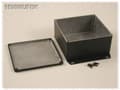 Pikkukuva 1 / 2: Hammond Electronics 1590WUFBK Universal-kaappi 119,5 x 119,5 x 59 Alumiini Musta 1 kpl