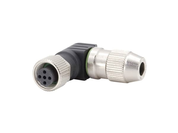 Harting 21 01 140 5091 Sensor, kontakt för manöverdon, M12 Anslutning, vinklad Polnummer (RJ): 4 1 st