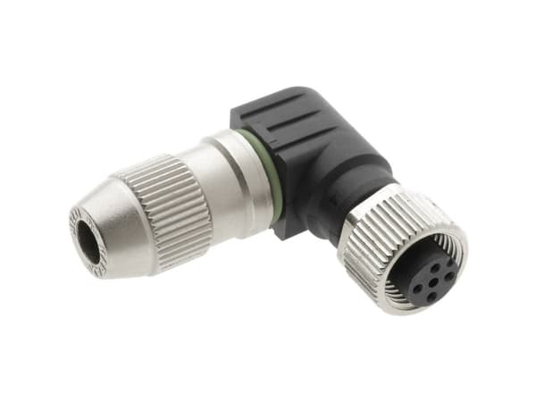 Harting 21 01 140 5091 Sensor, kontakt för manöverdon, M12 Anslutning, vinklad Polnummer (RJ): 4 1 st