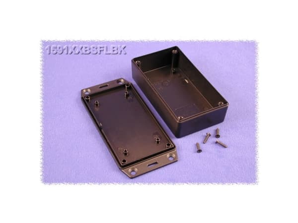 Hammond 1591xxbsflbk Gpabs Enclosure Flanged Lid 113 X 63 X 31mm Black