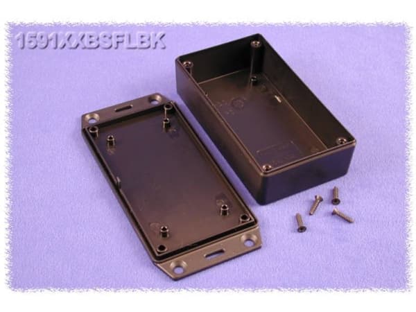 Hammond 1591xxbsflbk Gpabs Enclosure Flanged Lid 113 X 63 X 31mm Black