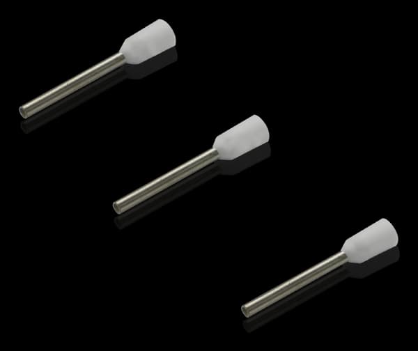 Rittal 4050.737 Johtopääteholkki 0,50 mm² Osittain eristetty Valkoinen 1000 kpl.