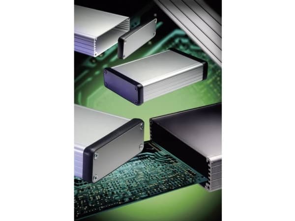 Hammond Electronics 1455L2202BK Profil-kabinet 223 x 103 x 30.5 Aluminium Sort 1 stk