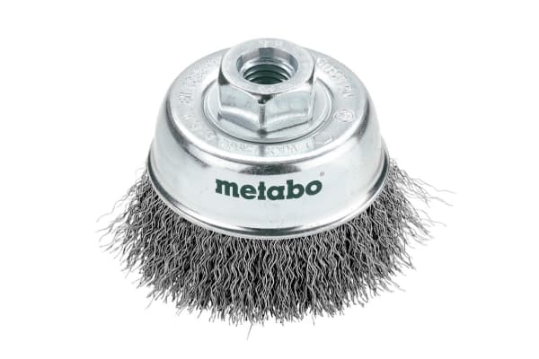 Metabo 623715000, Koppstålborste, Varje varumärke, 7,5 cm, Silver, M14, 0,3 mm