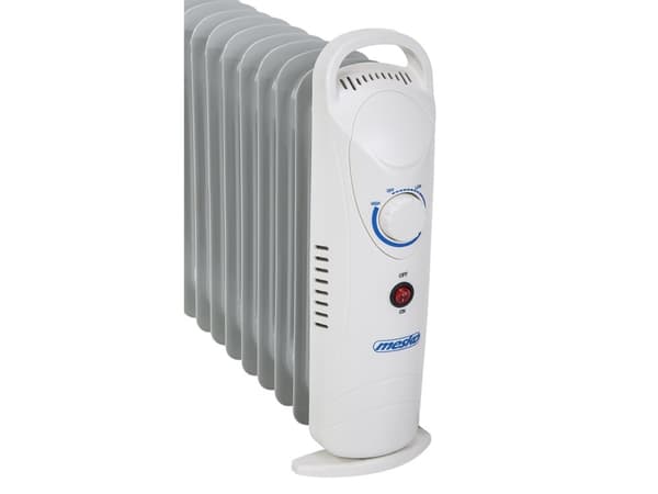 Mesko Home MS7805, Öljysähkölämmitin, Öljy, Sisätila, Valkoinen, 1000 W, 230 V