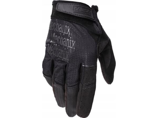 Mechanix Wear Gloves Mechanix SPESIALVENT, med hull for ventilasjon, sort XXL str. Borrelås, kunstig 0,6 mm lær, berøringsskjermteknologi