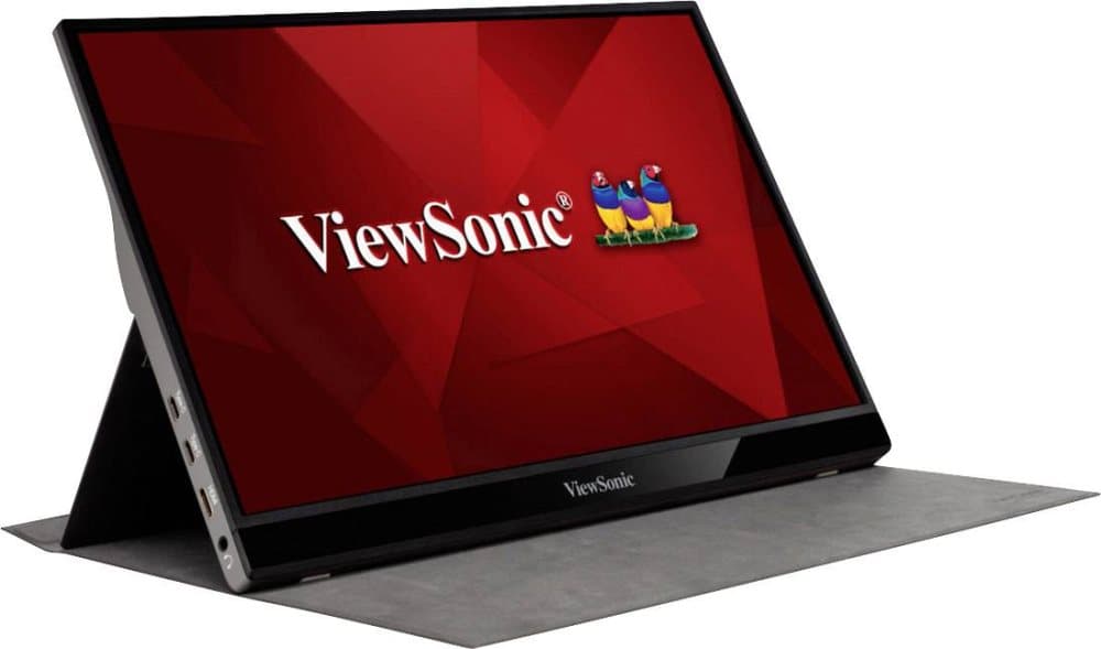 Viewsonic VG1655 LED-skærm 39.6 cm (15.6 tommer) Energiklasse A++ (A+++ - D) 1920 x 1080 pix Full HD 6.5 ms USB-c, Audio, stereo (3,5 mm jack), Mini HDMI IPS
