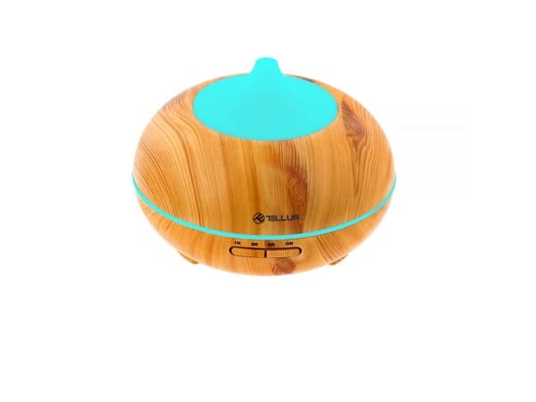Tellur TLL331101, Ultrasonisk aromadiffusor, 0,3 l, Timer, 14 W Brun